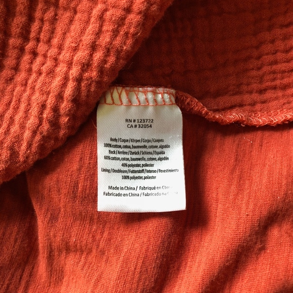 BOHO PEASANT BLOUSE EMBROIDERED GAUZY TUNIC - Picture 4 of 5